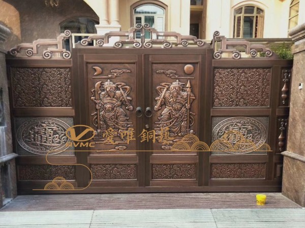 廣東銅門(mén)廠家愛(ài)唯銅藝——清遠(yuǎn)別墅銅門(mén)庭院銅門(mén)